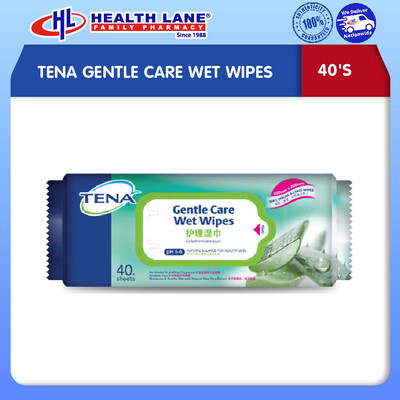 TENA GENTLE CLEAN ADULT TISSUE LEMBAP (40'S)